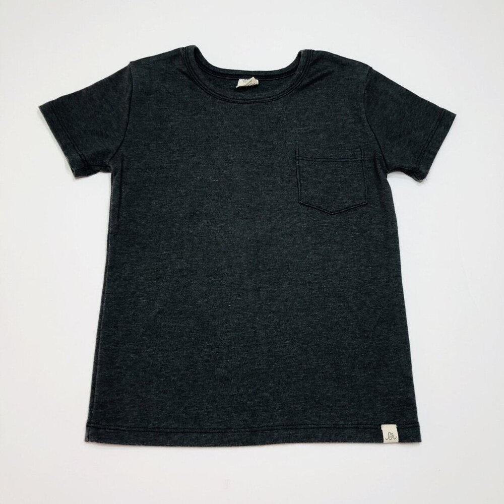 LULU + ROO Charcoal Stretchy Pocket Tee